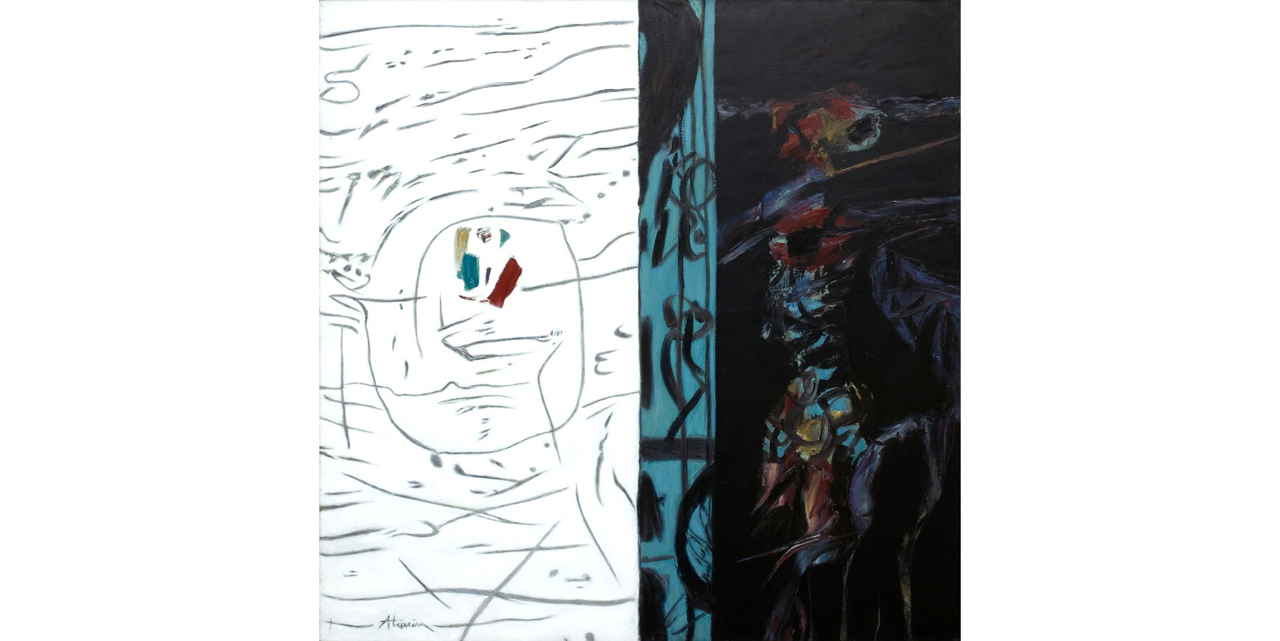 Alberto Teixeira Campos contrastantes Óleo sobre tela 1997 2000 146x146cm