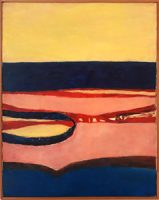 Alberto Teixeira Azul rosa vermelho e amarelo Óleo sobre tela 1970 115x85cm