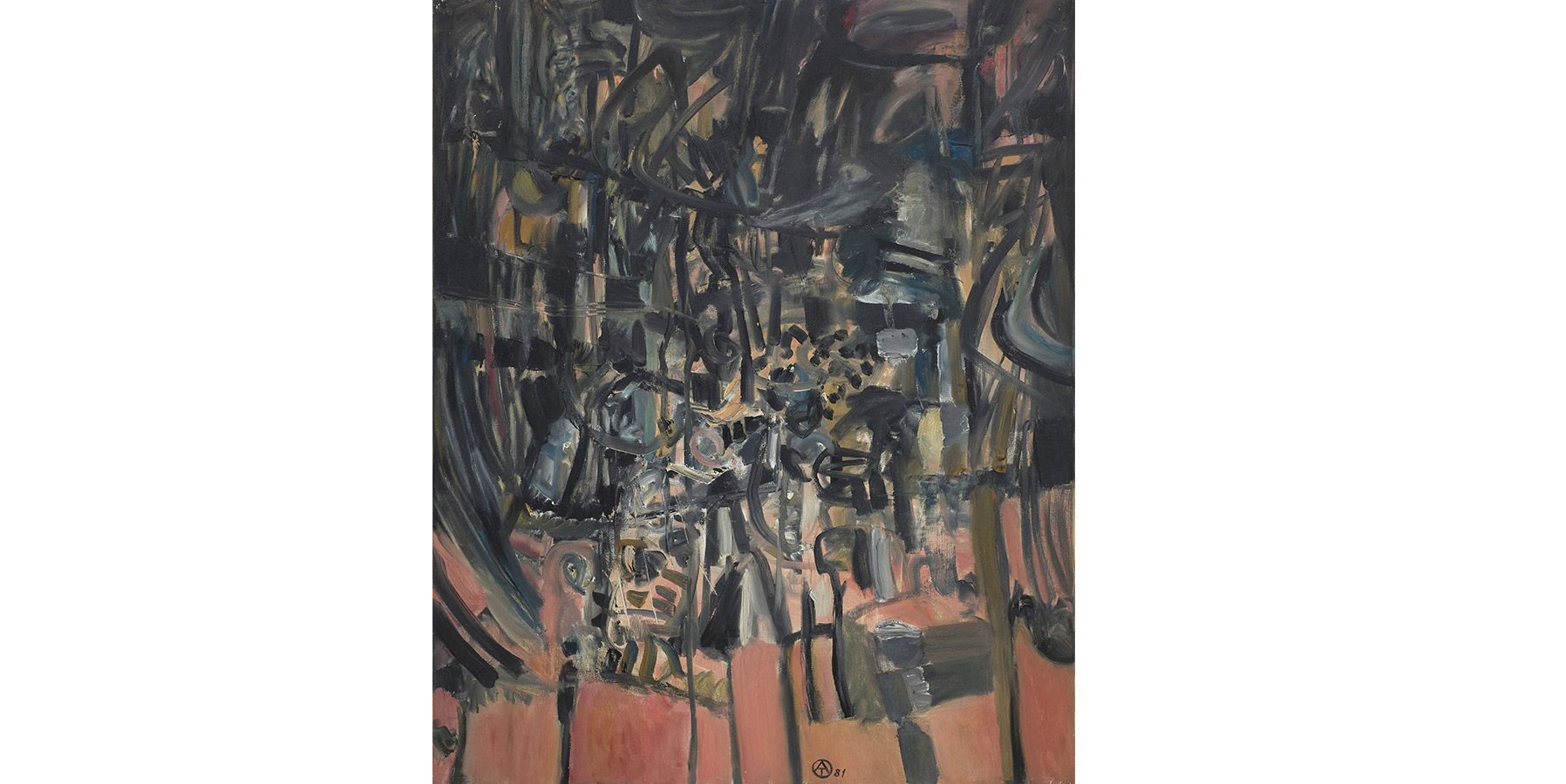 Alberto Teixeira Variações sobre um mesmo tema II AST 1981 100x80cm