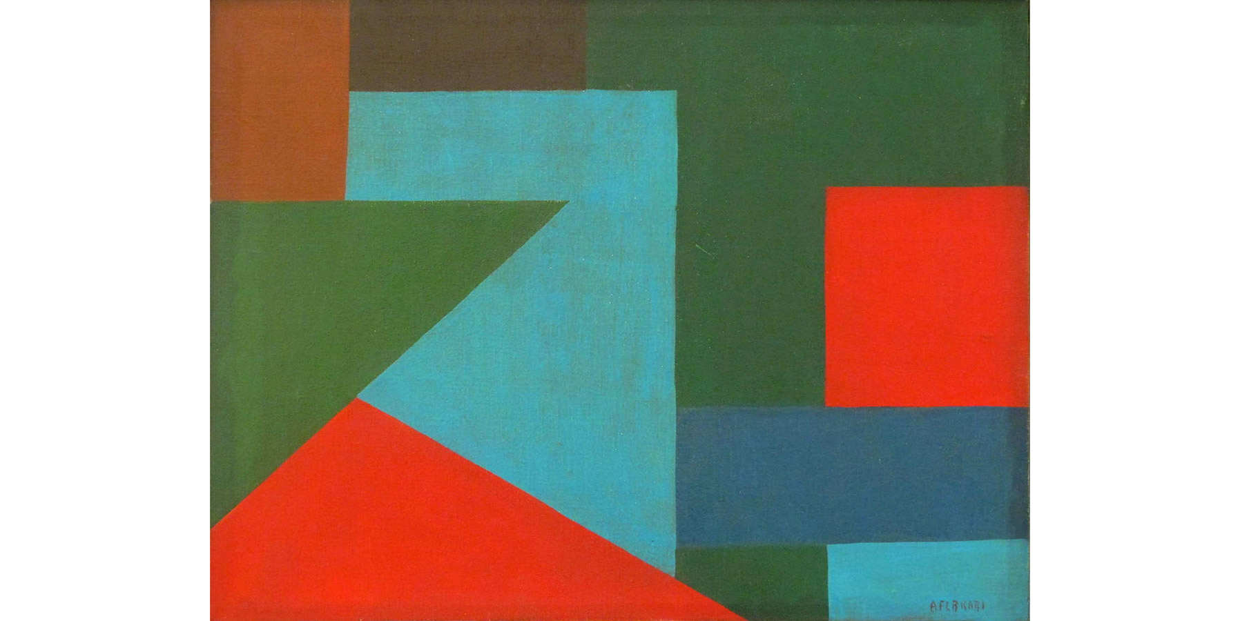 Arnaldo Ferrari Composição II Óleo sobre tela Dec 60 38x50cm