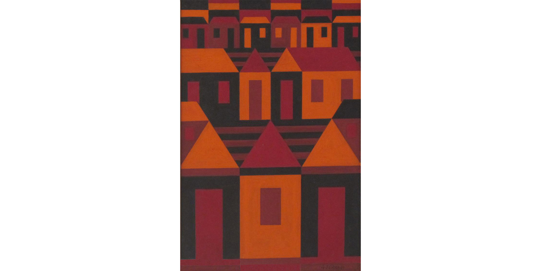 Arnaldo Ferrari Guache sobre cartão 42x28cm