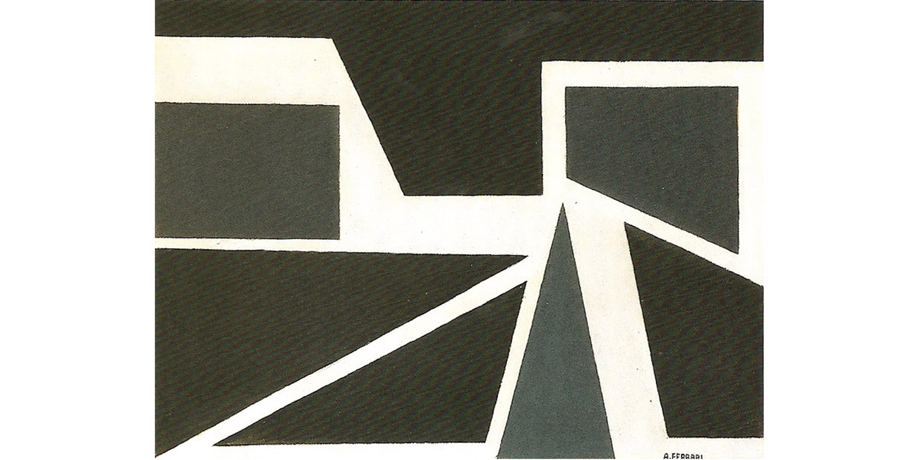 Arnaldo Ferrari Guache sobre cartão Dec 60 25x38cm