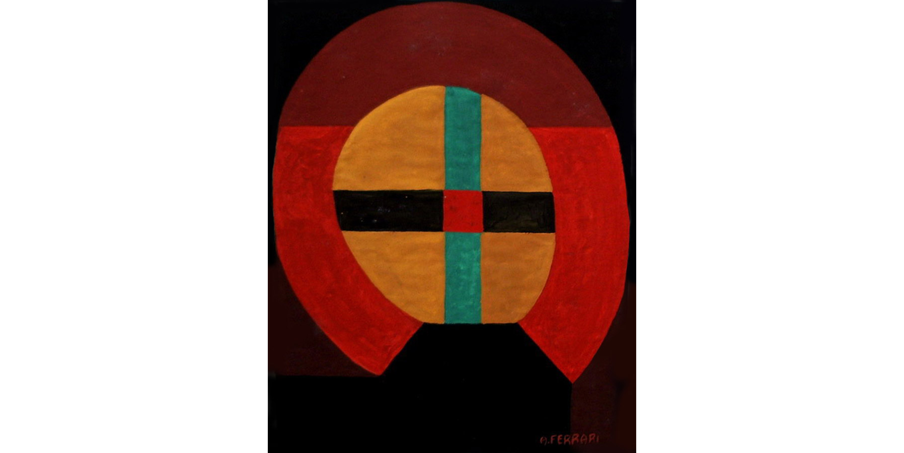 Arnaldo Ferrari Óleo sobre cartão Dec 50 20x16cm