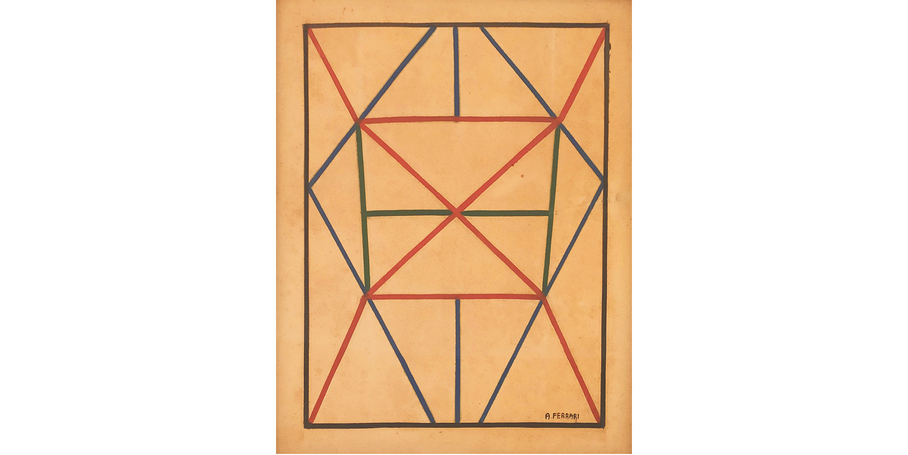 Arnaldo Ferrari Óleo sobre cartão Dec 50 43x35cm