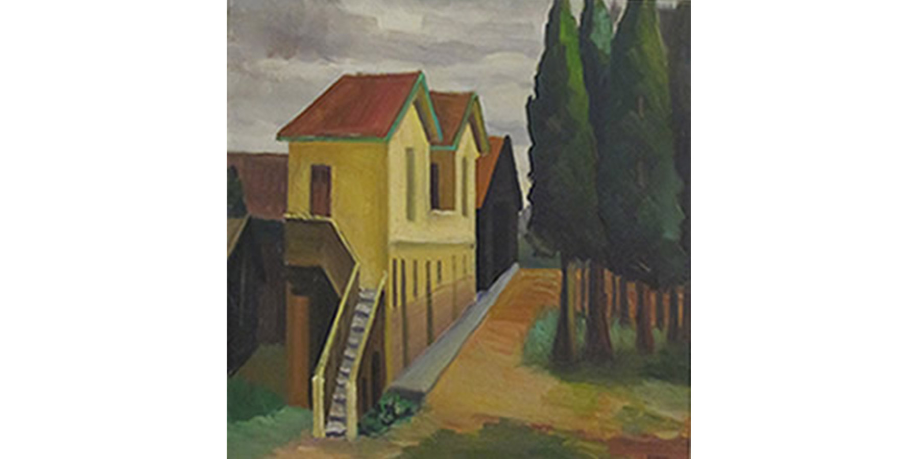 Arnaldo Ferrari Óleo sobre tela Dec 50 60 32x44cm