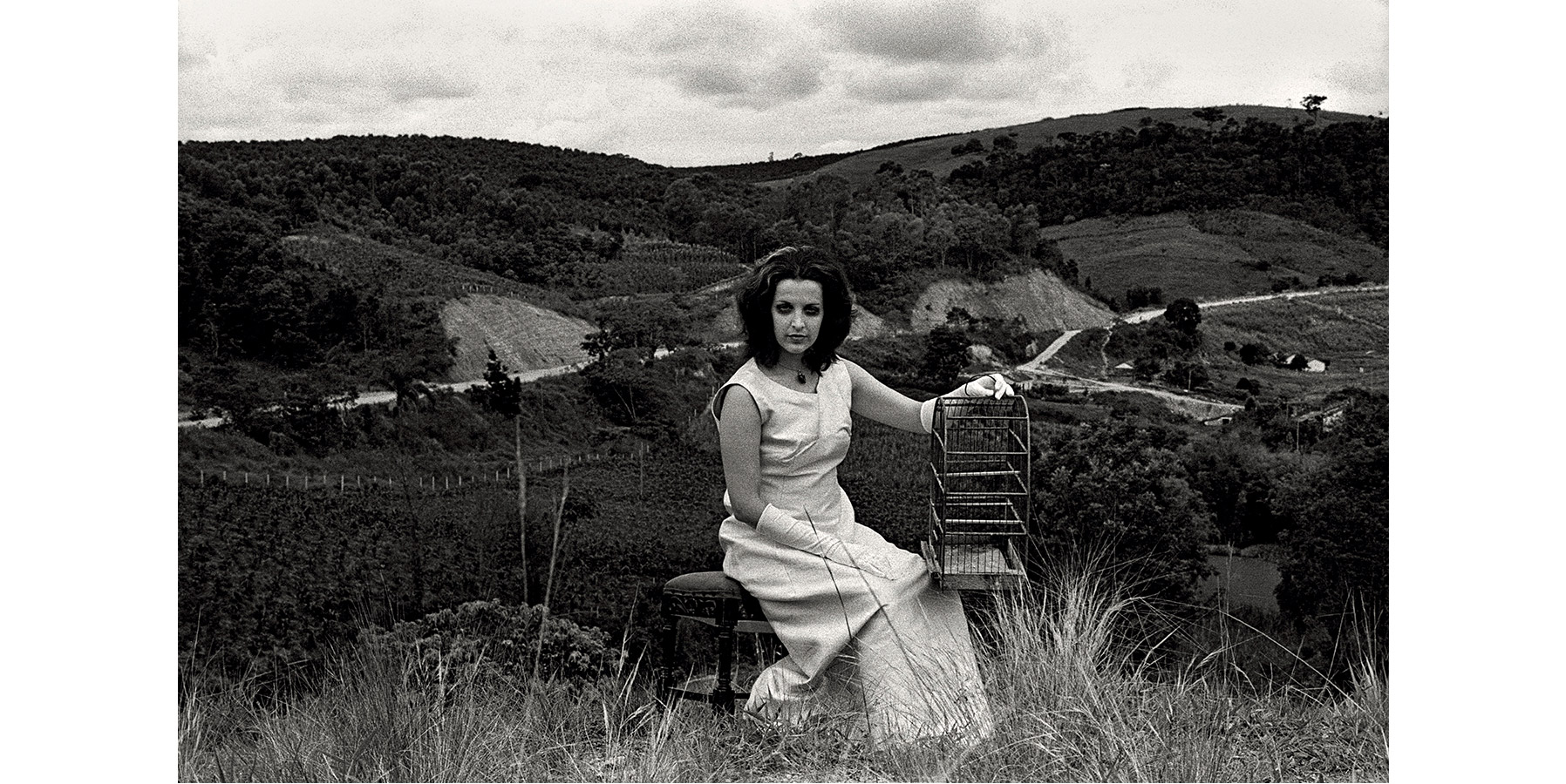 Boris Kossoy Portrait na Montanha Serra Negra SP 1971 Série Viagem pelo Fantástico 40x60cm moldura 90x90cm