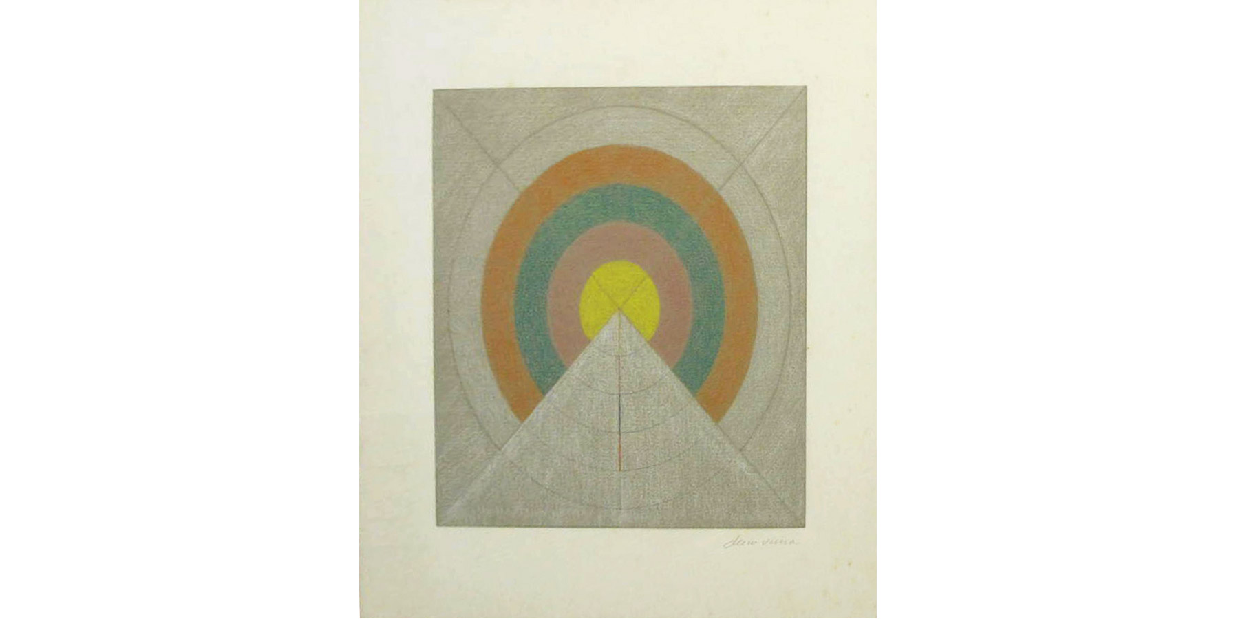 Décio Vieira Desenho sobre cartão 24x24cm