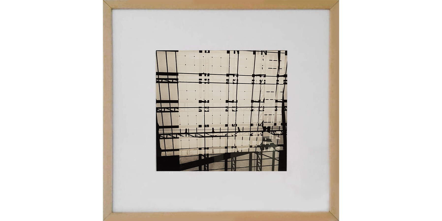 Geraldo de Barros fotografia 1950 Moldura 30x32cm - dedicatória à Kazmer Fejer