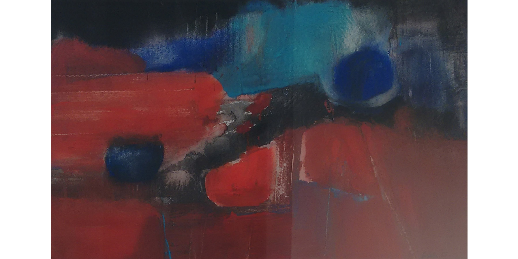 Gisela Eichbaum Técnica mista sobre cartão 1965 22x31 cm - com moldura 45x54cm
