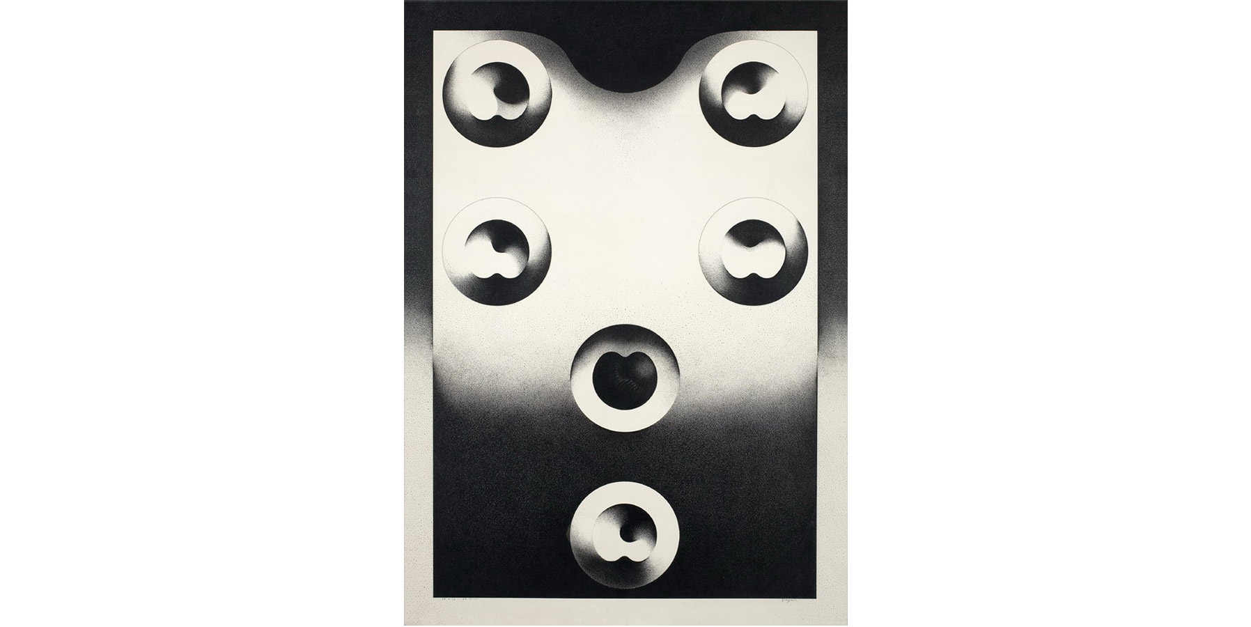 Ivan Serpa Nanquim sobre cartão OP 1971 100x70cm