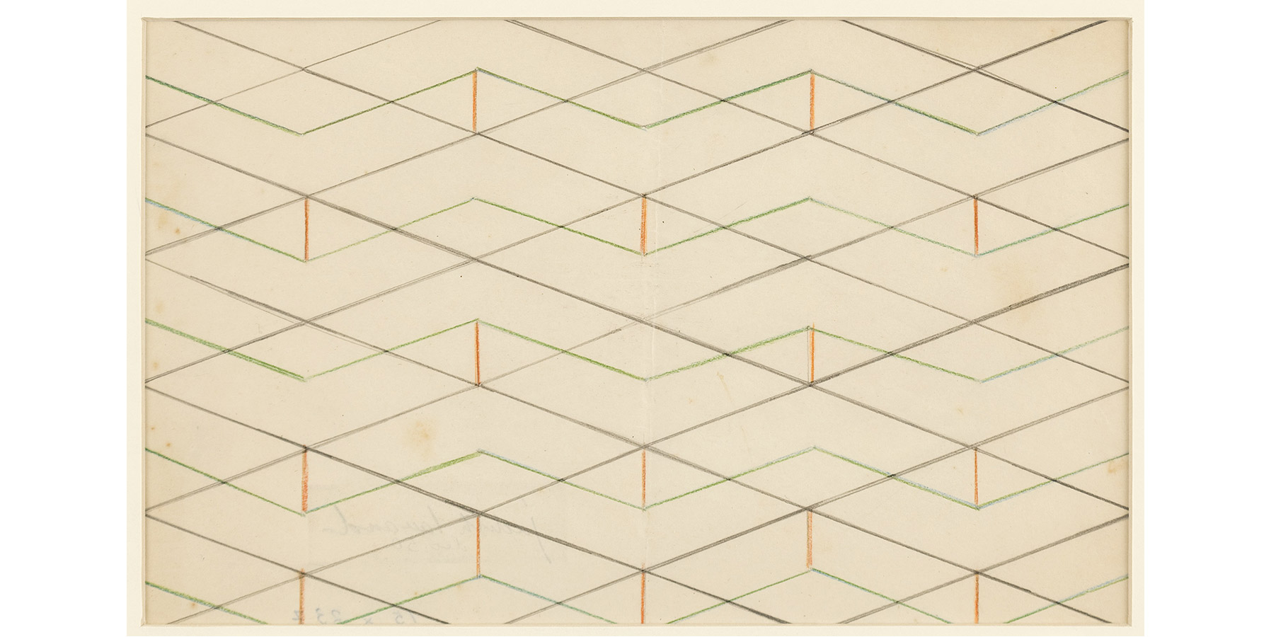 Judith Lauand Estudo para painel de Araraquara Desenho Dec 50 15x23cm