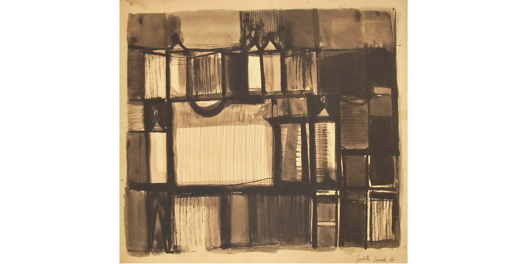 Judith Lauand Nanquim sobre cartão 1966 37x53cm