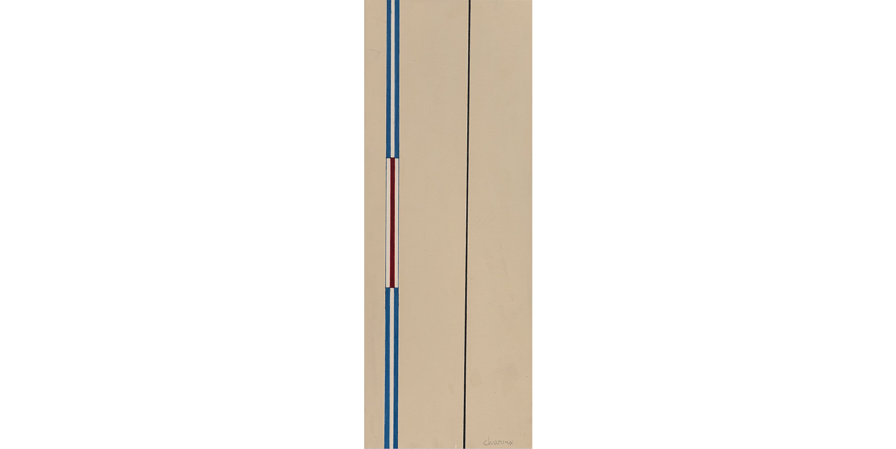 Lothar Charoux S.T Acrílica sobre Eucatex Dec 70 35x15cm