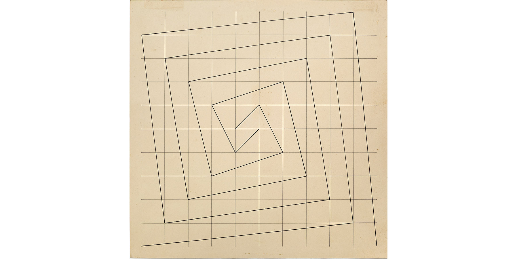 Lothar Charoux S.T Nanquim sobre cartão 1958 33x33cm