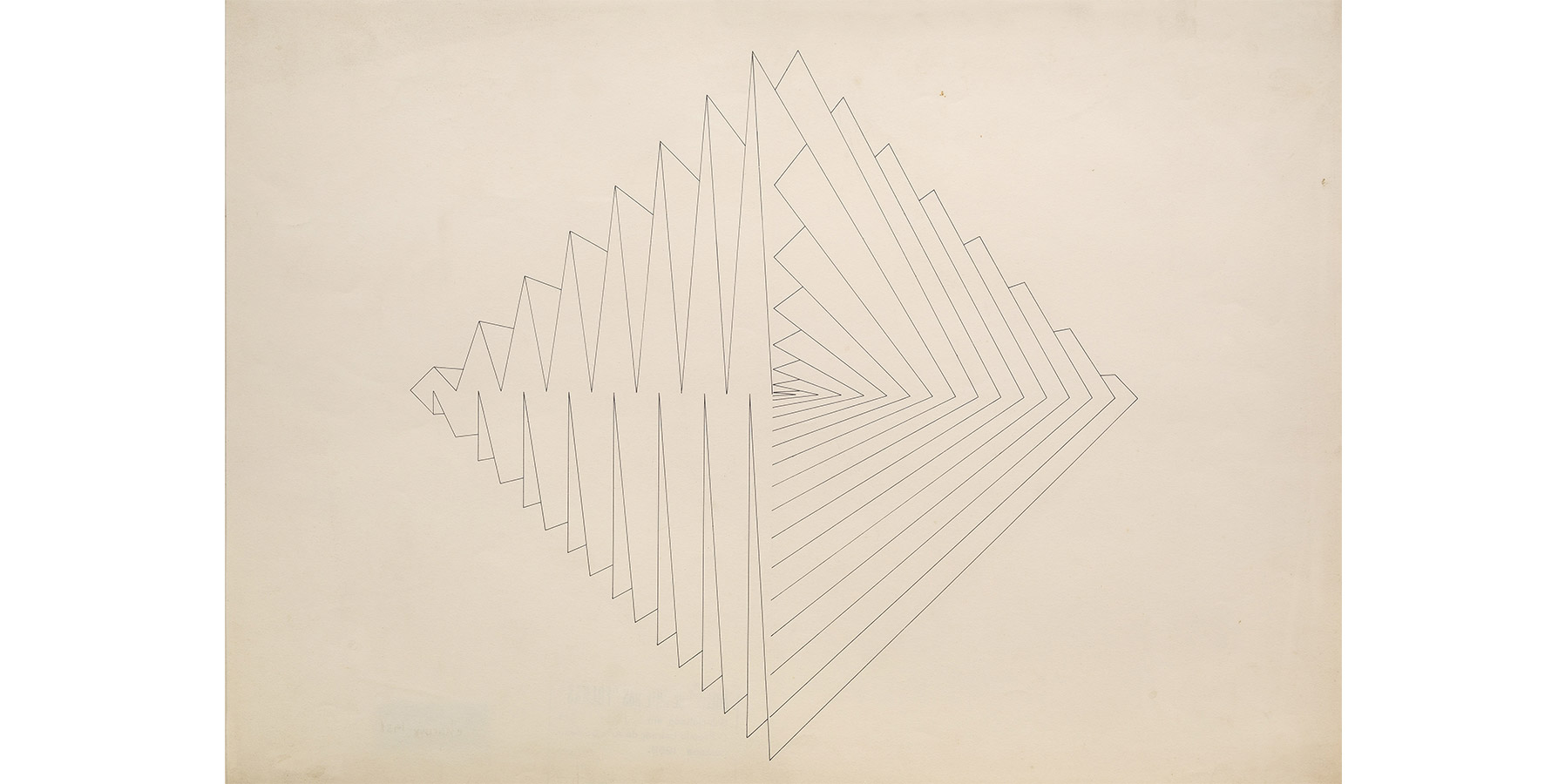 Lothar Charoux S.T Nanquim sobre cartão 1958 35x50cm