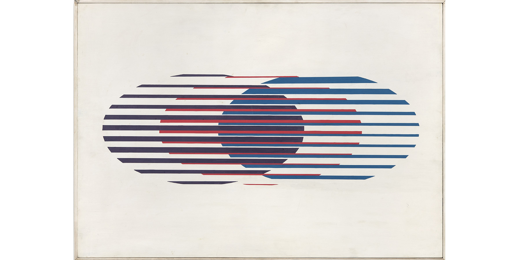 Lothar Charoux Vibração Tinta PVA sobre Eucatex 1970 70x100cm