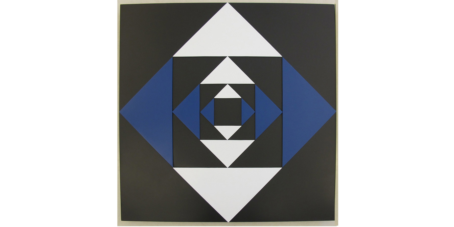 Luiz Sacilotto Concreção 6733 Esmalte sobre alumínio Dec 50 80x80cm