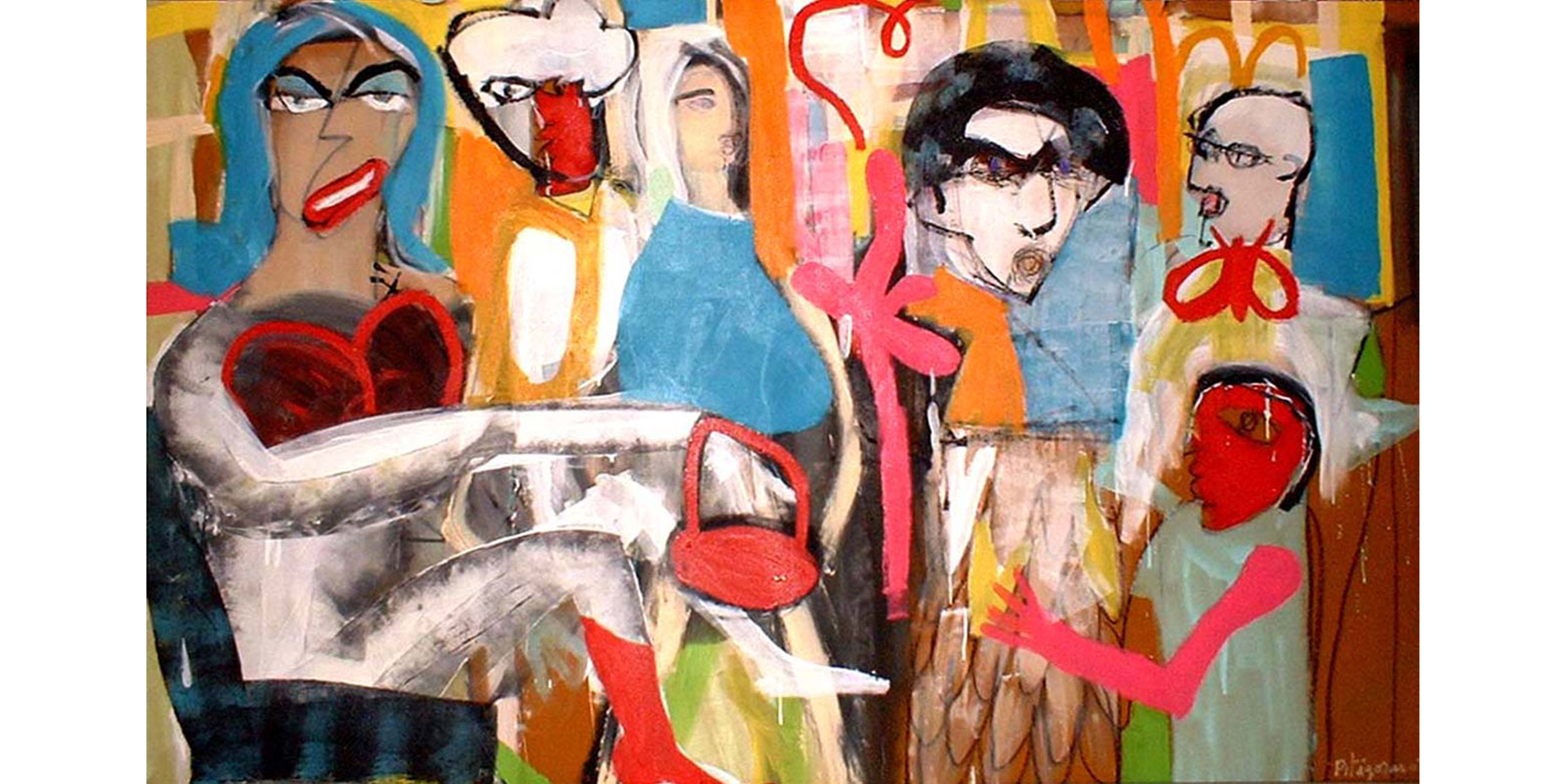 Pitágoras Lopes Acrílica sobre tela 2007 121x196cm