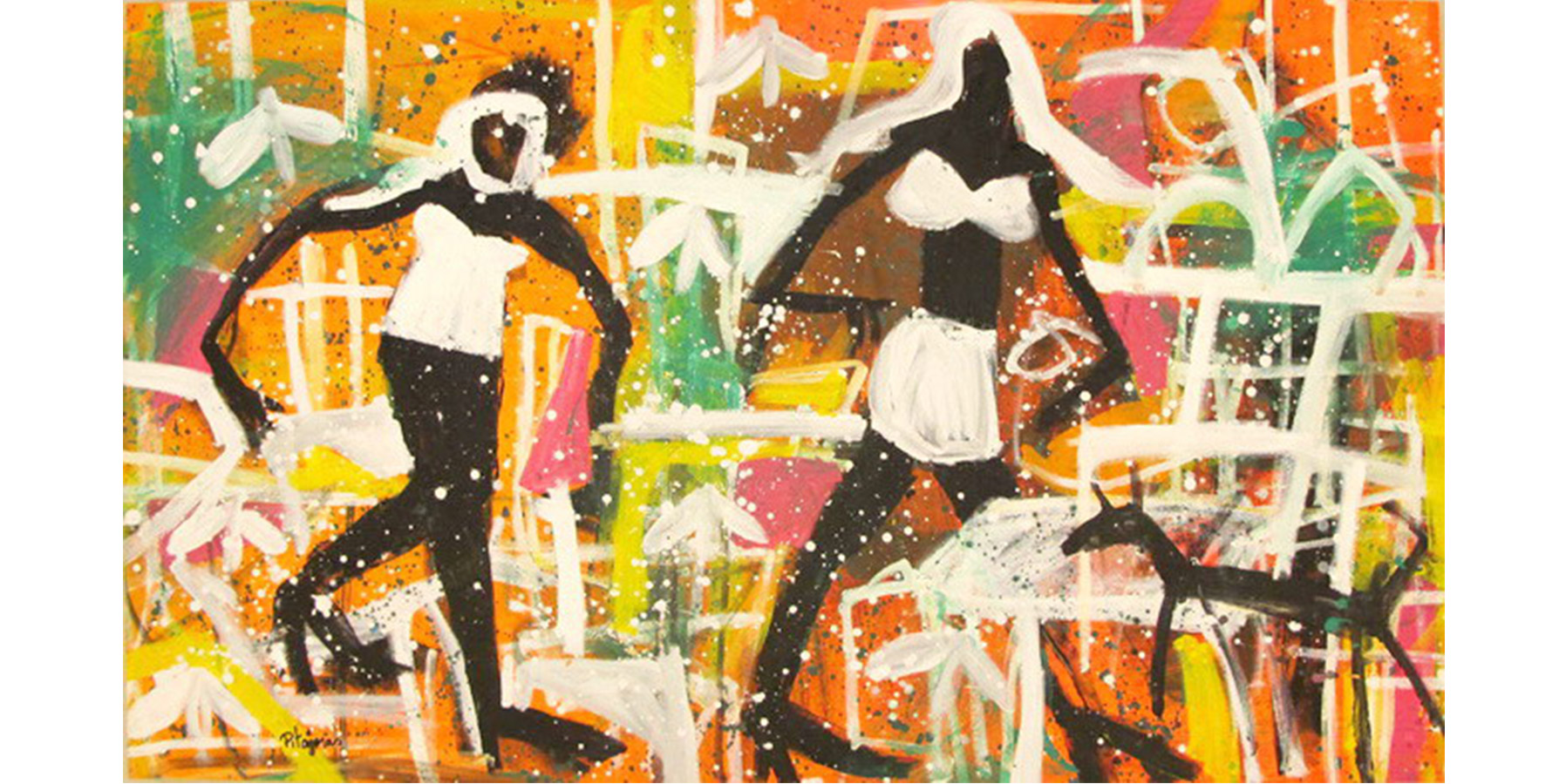 Pitágoras Lopes Acrílica sobre tela 2010 93x158cm