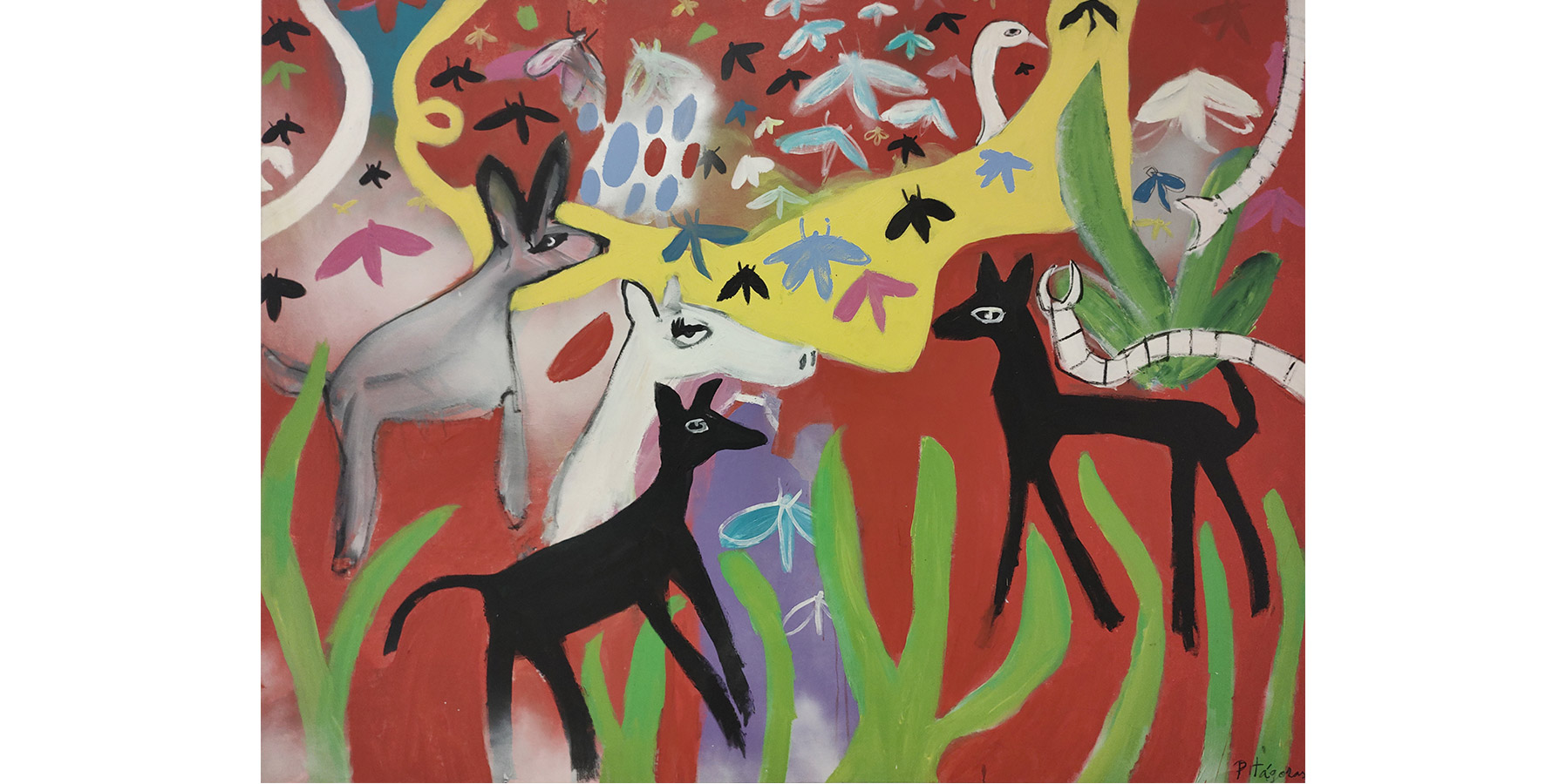 Pitágoras Lopes Acrílica sobre tela sem data 150x200cm