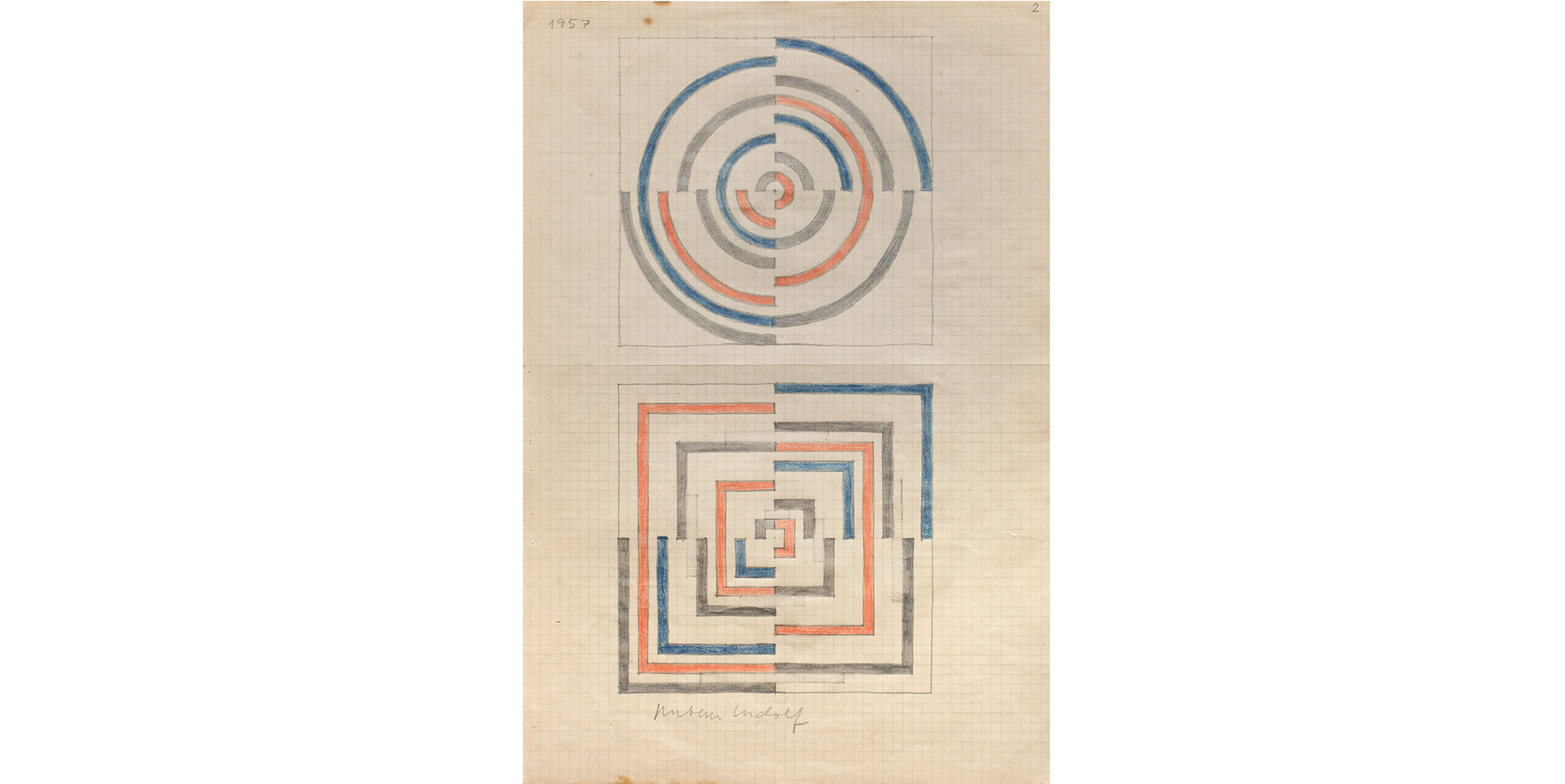 Rubem Ludolf Lápis sobre cartão 1957 32x21cm