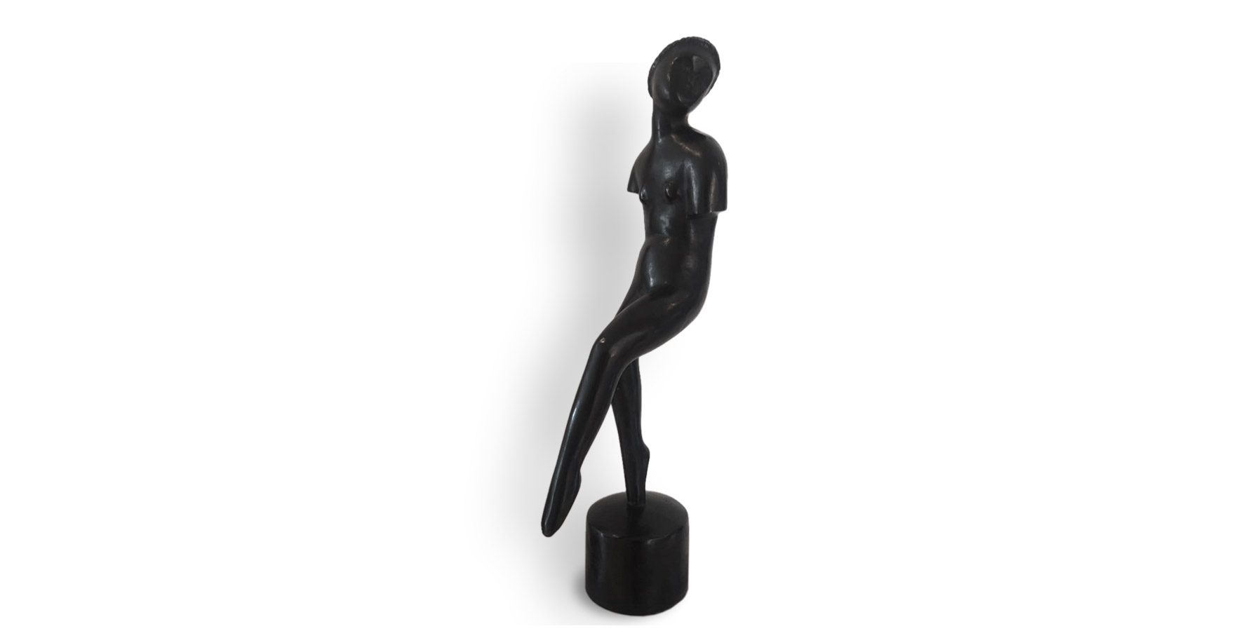 Victor Brecheret Bailarina Bronze patinado 71x20cm - 10cm base