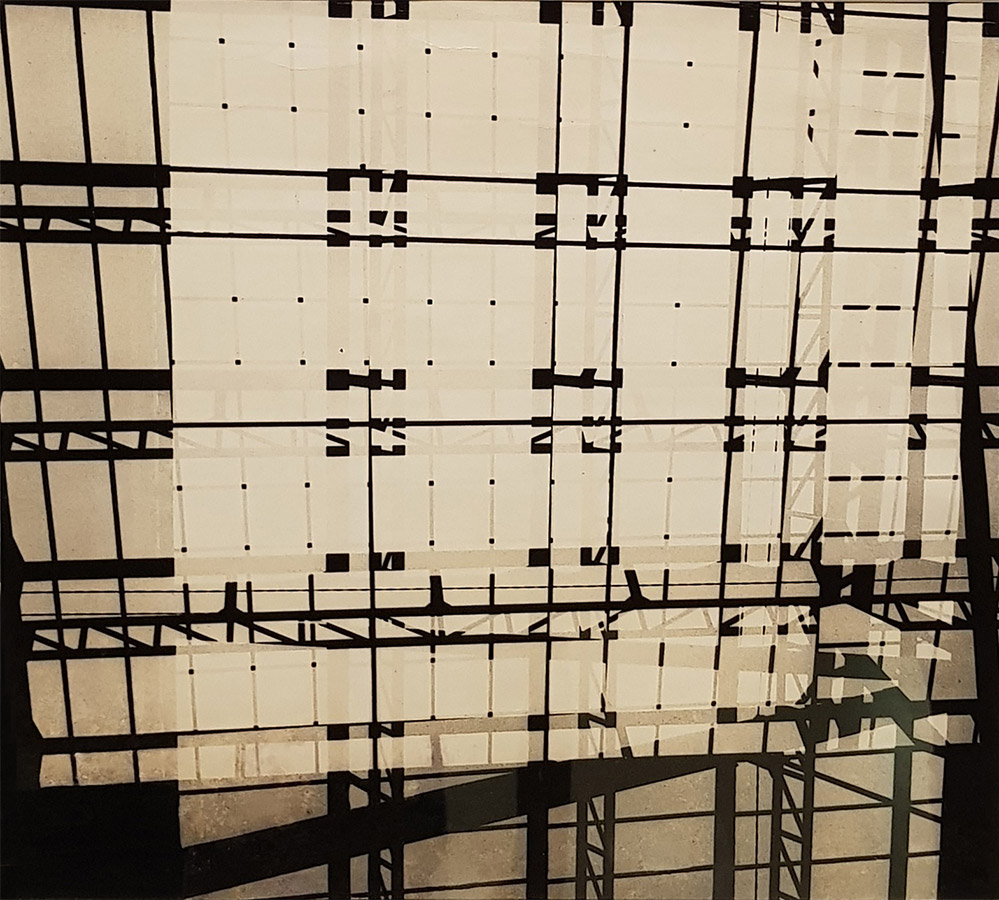 Geraldo de Barros fotografia 1950 Moldura 30x32cm - dedicatória à Kazmer Fejer