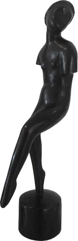 Victor Brecheret Bailarina Bronze patinado 71x20cm - 10cm base