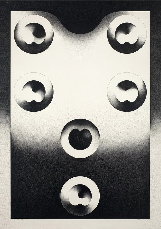 Ivan Serpa Nanquim sobre cartão OP 1971 100x70cm