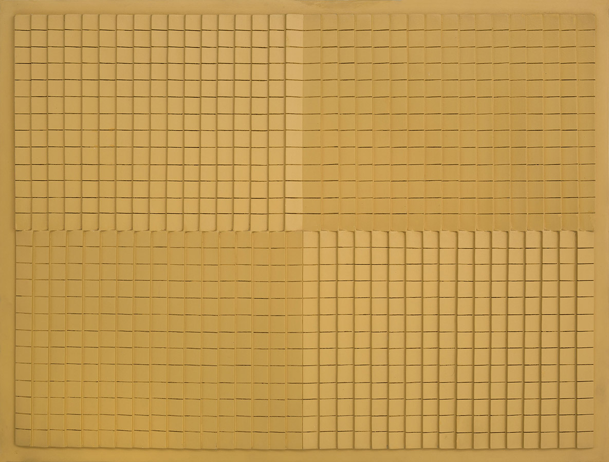 Joaquim Tenreiro Escultura de parede com relevo em madeira Dec 60-70 56x74x4cm