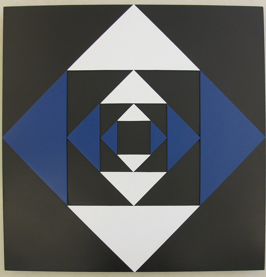 Luiz Sacilotto Concreção 6733 Esmalte sobre alumínio Dec 50 80x80cm