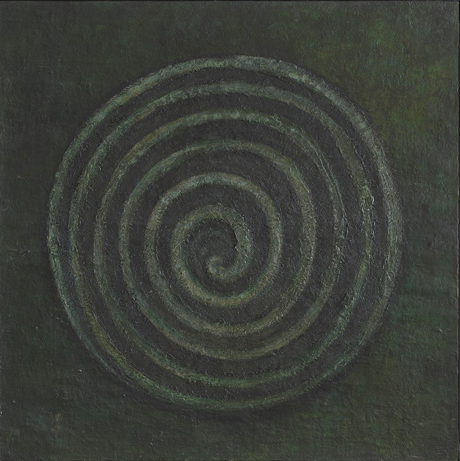 Mira Schendel Óleo sobre tela Década 60 100x100cm