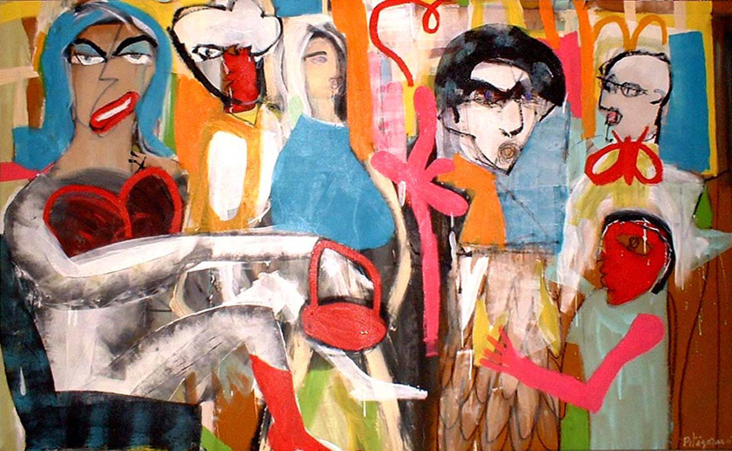 Pitágoras Acrílica sobre tela 2007 121x196cm