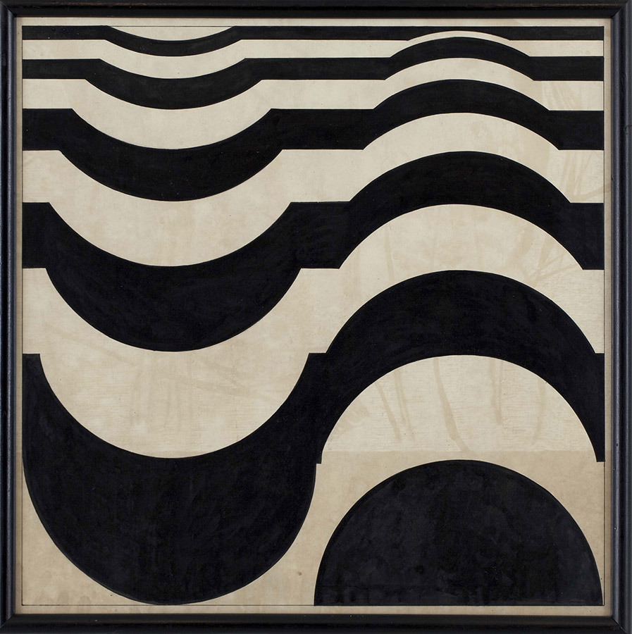 Raul Porto Desenho numero 2 Nanquim sobre cartão 1959 44x44cm