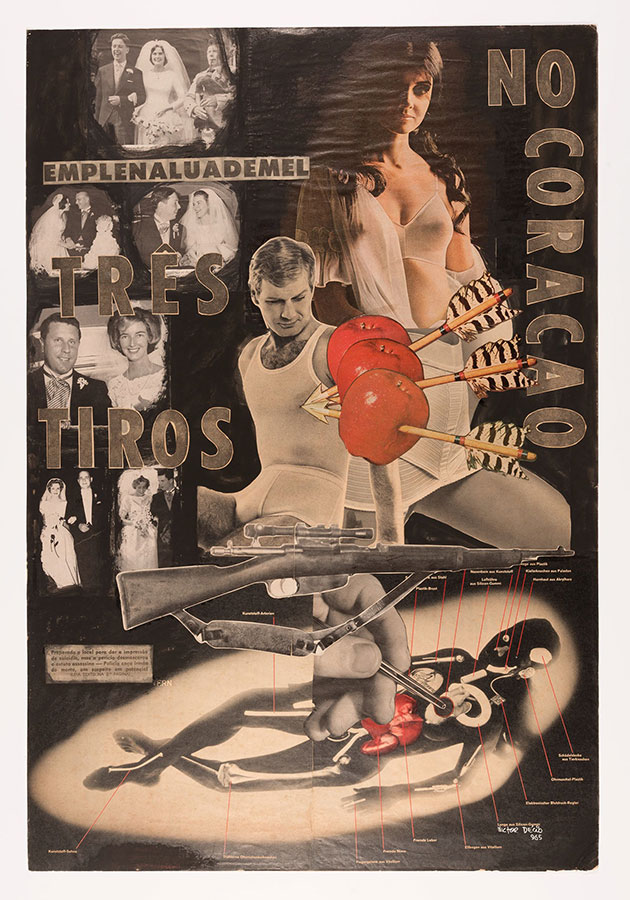 Victor Gerhard DC 49 da série Drama carioca Colagem sobre papel unique 1965 77x52cm