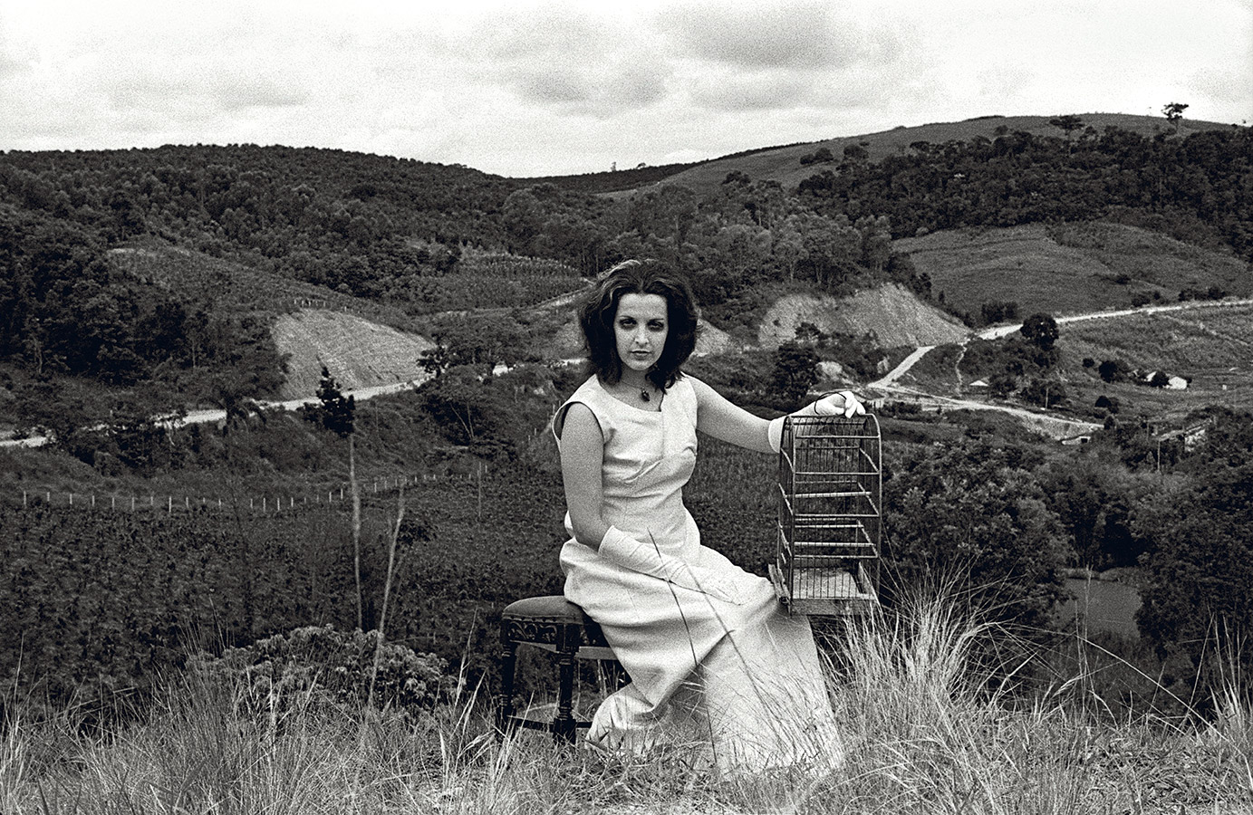 Boris Kossoy Portrait na Montanha Serra Negra SP 1971 Série Viagem pelo Fantástico 40x60cm moldura 90x90cm