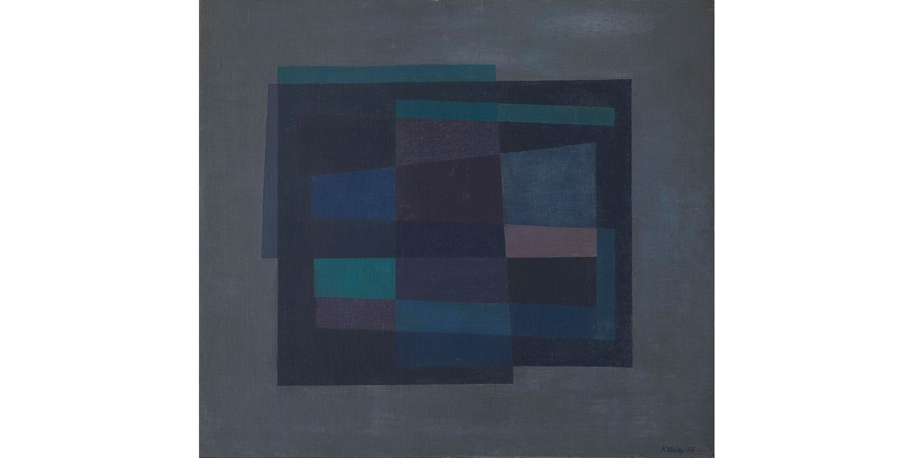 Alberto Teixeira Cromatismo III Óleo sobre tela 1955 65x72cm